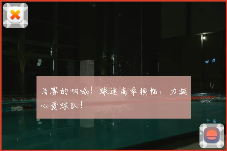 马赛的呐喊！球迷高举横幅，力挺心爱球队！