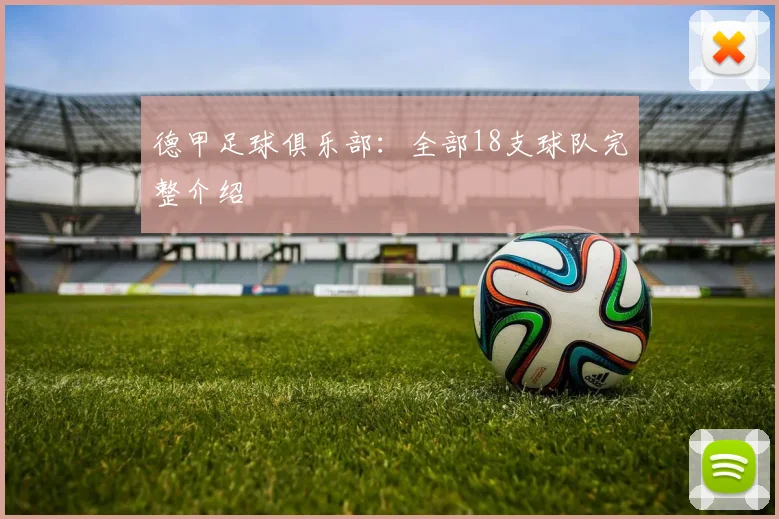 德甲足球俱乐部：全部18支球队完整介绍